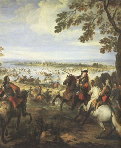 Crossing of the Rhine by the Army of Louis XIV on 12 June (mk05)